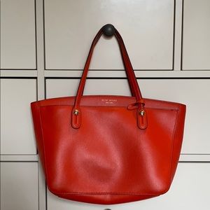 Henri Bendel red handbag shoulder bag EUC